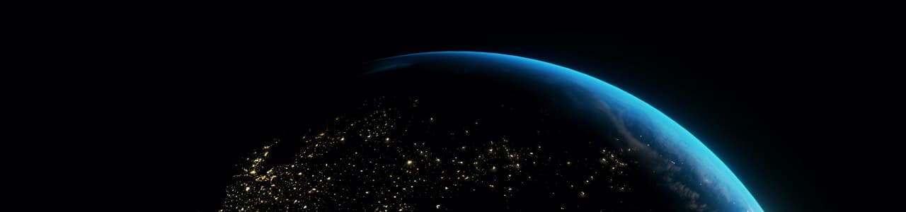 An image showing the world from space and also having the website title - Word Ranks